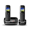 Радиотелефон DECT Panasonic KX-TGJ322RU, 2 трубки, черный