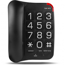 Проводной телефон teXet TX-201, черный