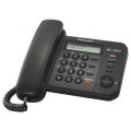 Проводной телефон KX-TS2358RU, ЖКД, спикерфон, СID, АОН, черный