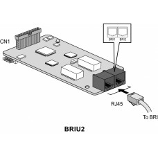 Плата BRIU2, 2 интерфейса ISDN BRI для АТС eMG80