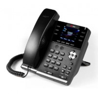 IP телефон QTECH QVP-500PR, 6 SIP линий, HD-звук, цветной дисплей 2,8”, 10/100/1000 порты, PoE, ТОРП