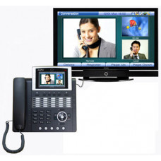 Видео телефон - 4,3'' Touch screen, 25 программируемых клавиш, индикаторы присутствия, 1FXO, 2x10/10