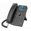 IP телефон Fanvil X303P, 4 SIP линий, HD-звук, цветной дисплей 2,4”, PoE, с БП