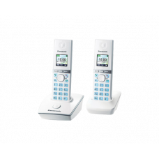 Радиотелефон DECT Panasonic KX-TG8052RU, 2 трубки, белый