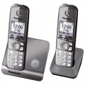 Радиотелефон DECT Panasonic KX-TG6712RU, серый металлик
