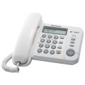 Проводной телефон KX-TS2358RU, ЖКД, спикерфон, СID, АОН, белый
