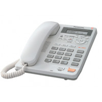 Проводной телефон KX-TS2570RU, ЖКД, спикерфон, белый