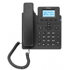 SIP телефон Flat-Phone C10P, 2 SIP-аккаунта, 2 порта 10/100BASE-T, ЖК-дисплей, PoE, с БП, ТОРП